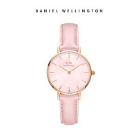 Daniel Wellington 丹尼尔惠灵顿 DW手表女 PETITE花时系列彩盘流金表简约皮带款石英表彩色女表