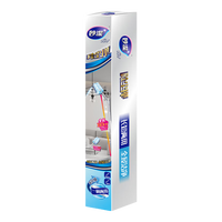 妙洁 长款静电除尘掸组合 鸡毛掸子床底打扫灰神器 长柄+4片替换装