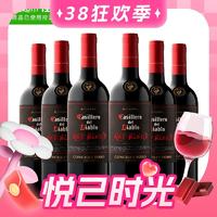 88VIP：红魔鬼 黑金珍藏红葡萄酒 750ml*6瓶