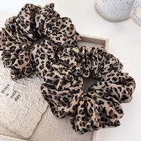 HALO GIRL 韩版头饰2024新款感网红发饰发绳女气质头绳大号豹纹大肠发圈 甜酷豹纹大肠圈