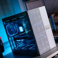 Model 5 铁扇纯白电脑机箱+14大龙鳞5风扇+12龙鳞3风扇套包