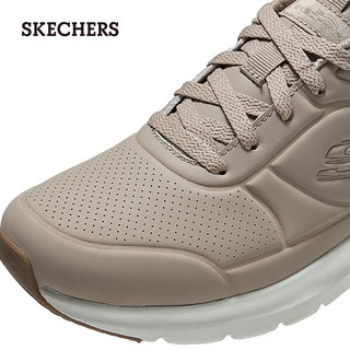 斯凯奇（Skechers）春季女鞋弹性厚底缓震轻质跑步鞋舒适150077 灰褐色/TPE 38.5