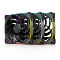 几何未来(GeometricFuture)Model 5 悟空黑黄电脑机箱+14大龙鳞5风扇套包 Model5悟空黑黄5风扇套包