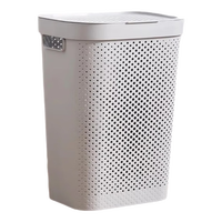 芙昕脏衣篓家用卫生间浴室洗澡洗衣篮家居收纳手提脏衣篮脏衣服收纳筐 灰色大号【配内衣篮】