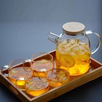 浅茗轩 加厚玻璃凉水壶 耐热防爆 1500ml 透明