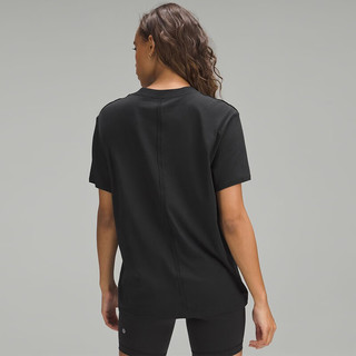 lululemon丨All Yours 女士 T 恤 *棉 LW3ES5S 短袖 黑色 2XL /14