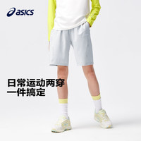 asics亚瑟士童装夏季男女儿童吸湿速干柔软舒适凉感短袖T恤 黑色-短裤 170 cm