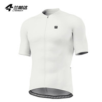 兰帕达夏季透气骑行服男套装上衣短袖短裤自行车公路车山地车唤醒 白色上衣 L