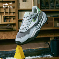 鸿星尔克休闲鞋春夏阿甘鞋百搭运动鞋子软弹舒适男子休闲鞋丨奶酪2.0 可乐棕/暖雾灰 40
