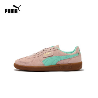 彪马（PUMA）【德训鞋】男女多巴胺彩色板鞋T头鞋 PALERMO 396463 迷雾紫-薄荷绿-树胶色-23 40