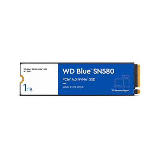 西部数据（Western Digital）SSD固态硬盘 M.2接口（NVMe协议） WD Blue SN580 1T  PCIe4.0