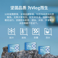 雷克沙(Lexar)tf卡 4K运动相机无人机内存卡gopro手机存储卡MicroSD卡fly系列 256G 读速160MB/s 写速90MB/s TF卡+RW310X双接口读卡器【速度205MB】
