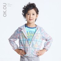 可欧可优 OK.OU 丽家宝贝 OK.OU可欧可优婴童带帽印花风衣外套男女童