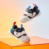 CRTARTU/卡特兔 透气软底 儿童学步鞋  白黑蓝 20码