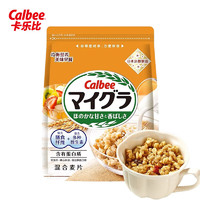 移动端、京东百亿补贴：Calbee 早餐水果燕麦片 原味减糖 送礼礼盒食品 方便代餐 即食零食 混合麦片500g*1袋