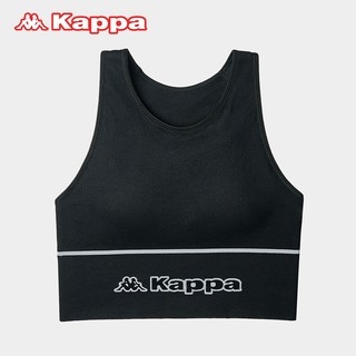 25冬季Kappa背心女士打底性感背心 黑色 M