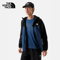 北面（The North Face）防晒衣UPF50+皮肤衣男户外舒爽凉感防风24春夏|87VY MPF/宇宙黑 2XL /185 XXL/185