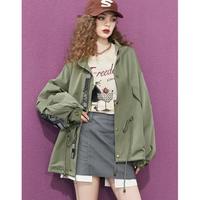 【黑天鹅系列】2024秋冬新运动休闲风衣外套女工装风短款上衣