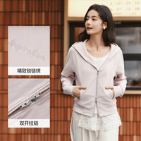 森马外套女短款修身显瘦针织夹克25春秋收腰连帽上衣109125108002