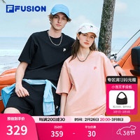 FILA FUSION情侣款针织短袖衫