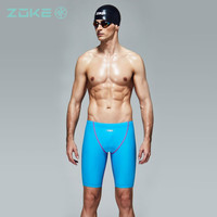 洲克（ZOKE）泳裤男款防尴尬五分抗氯速干专业训练游泳裤男士泳衣及膝2025泳裤 三件套(可换其他款) 2XL 腰围85-90cm XXL   腰围85-90cm