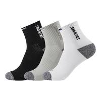 【三双装】361°平板短袜中袜船袜透气跑步篮球登山运动袜子 混色 均码