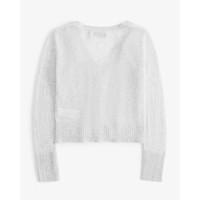 ABERCROMBIE & FITCH【毛衣断码福利】女装24秋冬款毛衣外套针织吊带开衫两件套 浅灰色-V领(4273) XS (160/84A)