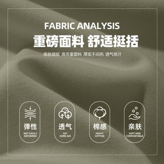 【重磅棉】圆领卫衣男倒三角设计感美式简约潮牌青少年春款套头衫