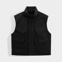 GXG男装 黑色休闲挺阔通勤立领马甲 冬季热销GEX10928414 185/XXL