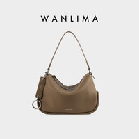 万里马枕头包女腋下包斜挎包牛皮百搭单肩