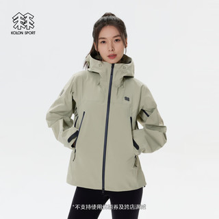 KOLON SPORT 可隆夹克 女子HERO GTX 3L户外运动外套多口袋连帽外套上衣 LKGJ4WNK02-BE 米黄 L 170/92A