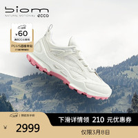 ecco BIOM C踪迹跑步鞋女 25年新款倪妮同款防水户外运动鞋 健步803323 白色80332350874 38