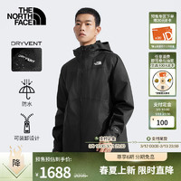 THE NORTH FACE 北面 冲锋衣男三合一抓绒内胆户外防水外套25|8AV7 4H0/宇宙黑 L /175