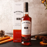 BOWMORE 波摩 15年雪莉桶 单一麦芽苏格兰威士忌 700ml 单瓶装