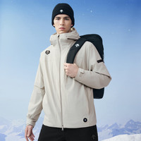 DESCENTE迪桑特 SKI STYLE 男士 HEAT CONTROL可温控充电 棉服 外套夹克 BE-BEIGE L (175/96A)