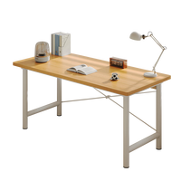 PULATA电脑桌书架一体书桌家用学生学习写字桌实木生态板 DN017524G32