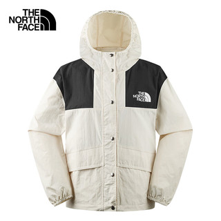 THE NORTH FACE 北面 皮肤衣女连帽夹克户外防风防泼水休闲外套春季|5JXO QLI/米色 XL/170