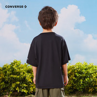 匡威（Converse）儿童装男童经典短袖T恤夏季中大童夏装男孩儿童上衣凉感t恤 正黑色 150 /72 【身高140-152cm】 150/72