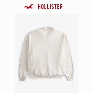 HOLLISTER24春秋款抓绒美式长袖卫衣男装女装KI322-4219 奶白色 L (180/108A)