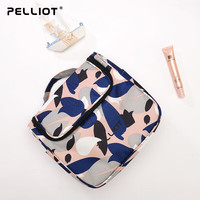 伯希和(Pelliot)洗漱包男女大容量便携收纳包多功能户外运动出行包 珊瑚粉印花