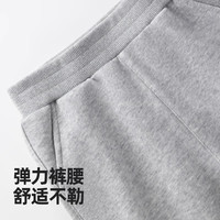 Baleno Junior儿童裤子春秋款2025大童YBB系列休闲时尚运动裤男女童卫裤春 灰/纯色 120