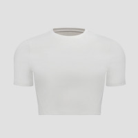 露露乐蒙lululemon丨Soft Ribbed 女士锁孔款罗纹短袖 T 恤 LW3HW9S 骨白 XL /12