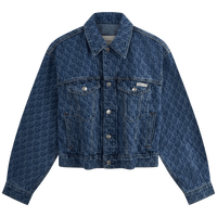 Calvin KleinJeans【明星同款CK潮壳】25春夏女ck美式复古牛仔夹克外套47B010G XE8-牛仔蓝 S