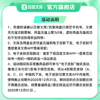 百度 文库年卡+网盘Svip年卡（加赠电子皮肤1张）