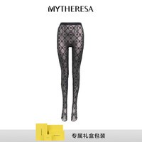 MARINE SERRE Moonogram植绒网布连裤袜 P00717711 黑色 S