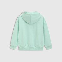 Gap男女童2025春季重磅印花logo连帽卫衣儿童装外套673804 浅绿色 150 cm(12-13岁)亚洲尺码