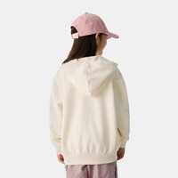 Gap男女童2025春季重磅印花logo连帽卫衣儿童装外套673804 象牙白 110 cm(4-5岁)亚洲尺码