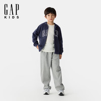 Gap【大小童同款】男女童2025春季logo连帽卫衣儿童装687286 海军蓝 100 cm(2-3岁)亚洲尺码