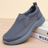 布瑞京 老北京布鞋男鞋春秋新款中老年爸爸鞋网面运动休闲鞋一脚蹬健步鞋