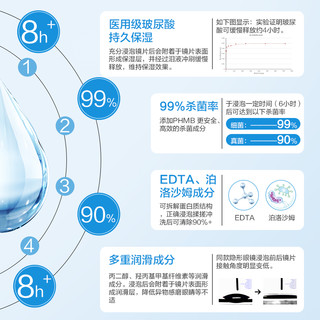 ENVIE 隐形眼镜护理液含玻尿酸长效保湿除蛋白杀菌美瞳清洁水120ml